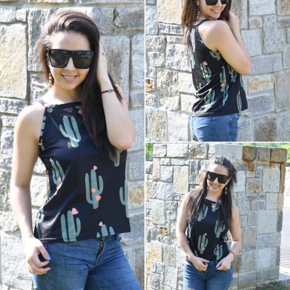 Host Pick~🆕️ 🌵Cactus Print Tank - Picture 5 of 8